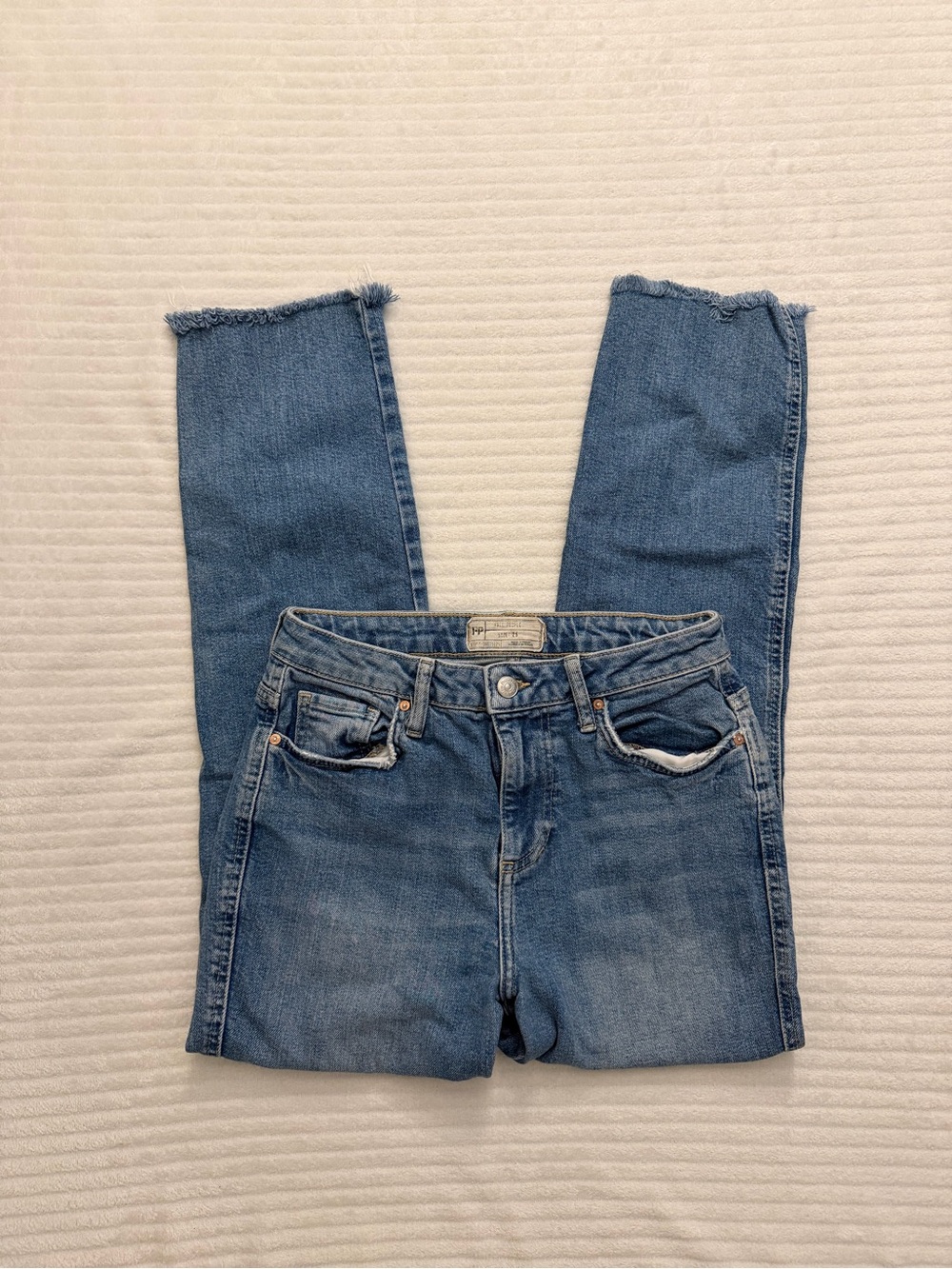 Free People Medium Blue Skinny Jeans